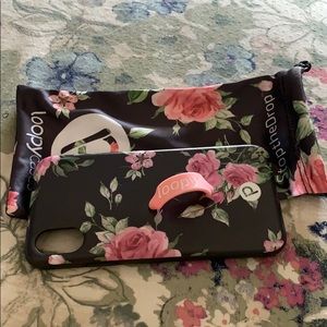 Loopy Case for iPhone X/XS in Midnight Rose
